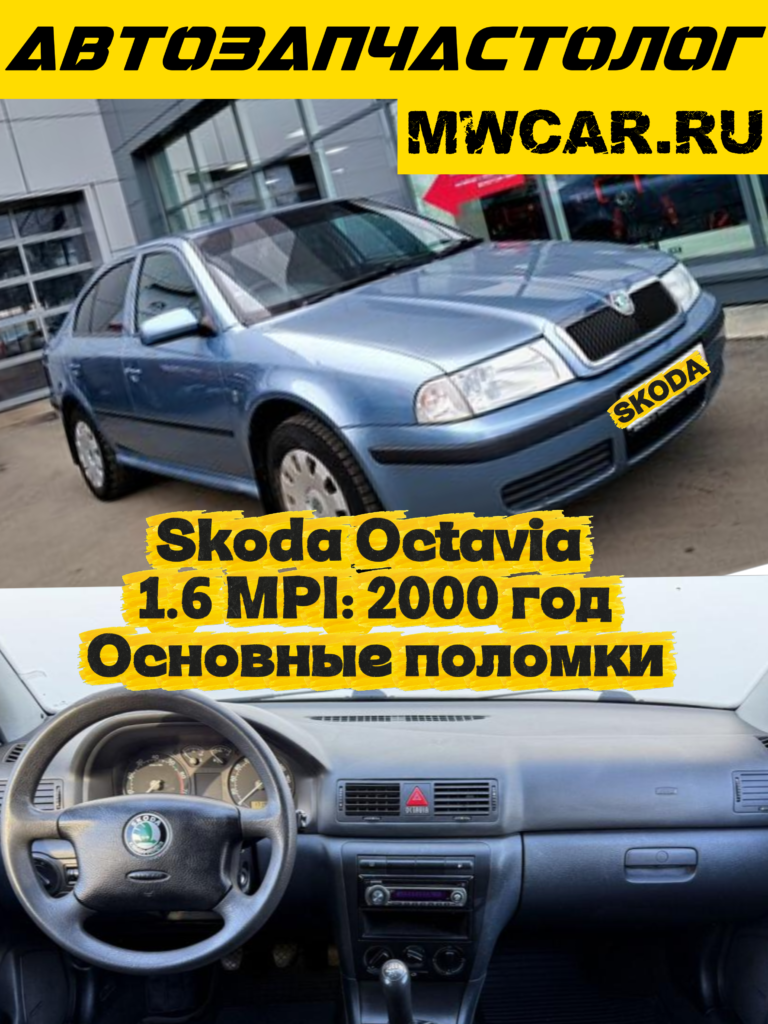 Skoda Octavia 1.6 MPI: основные поломки, слабые места