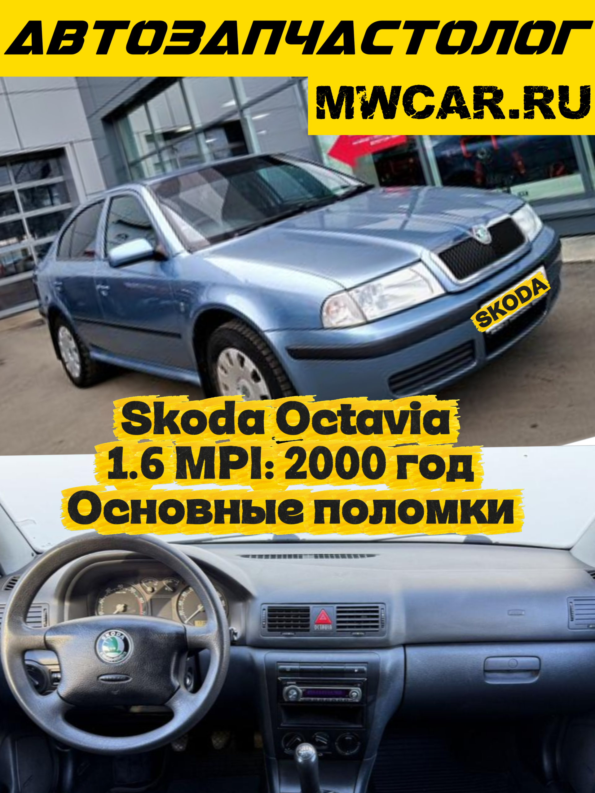 Skoda Octavia 1.6 MPI: основные поломки, слабые места